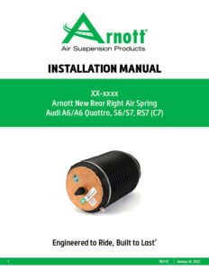 Arnott Installation Manuals Branding Update