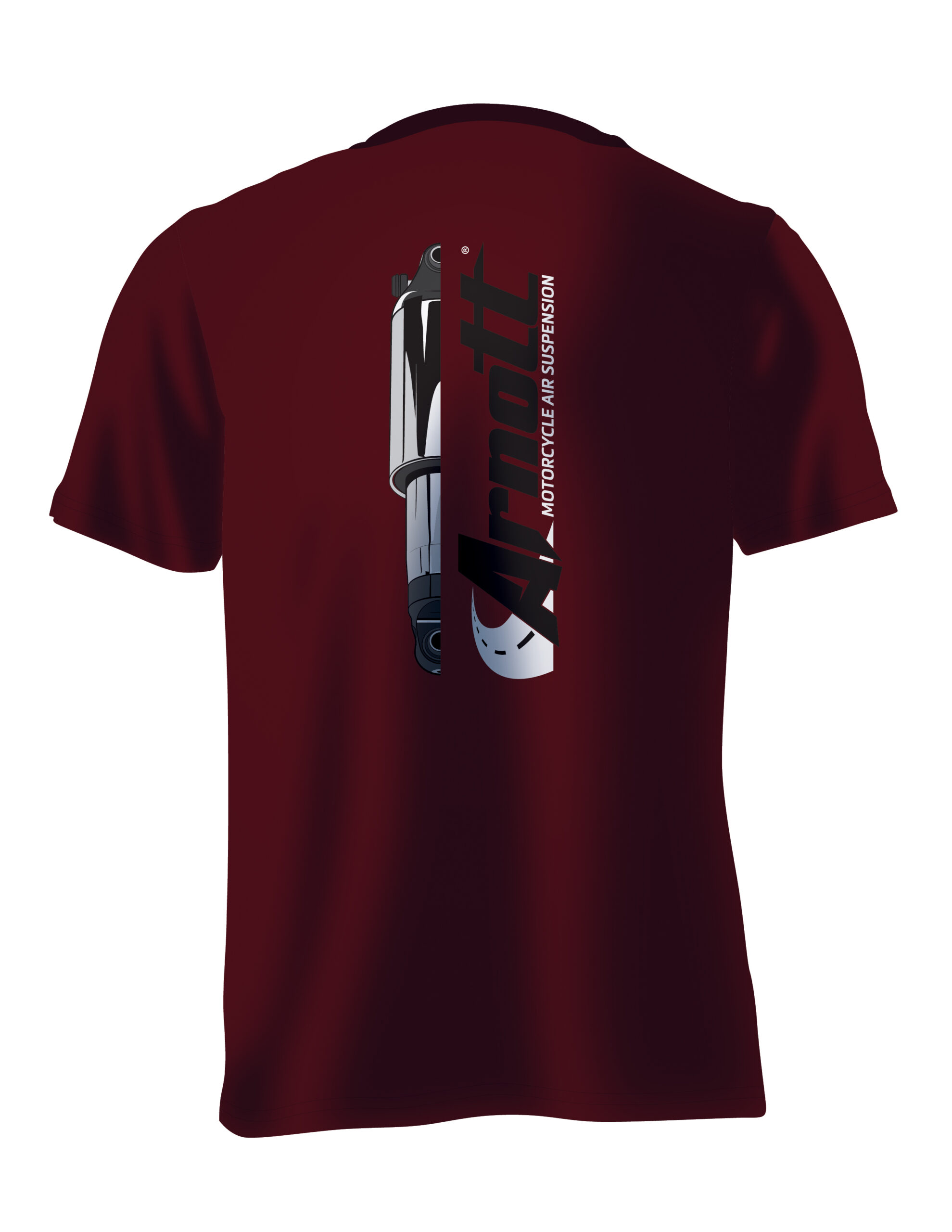 Arnott Cycles red shirt mockup
